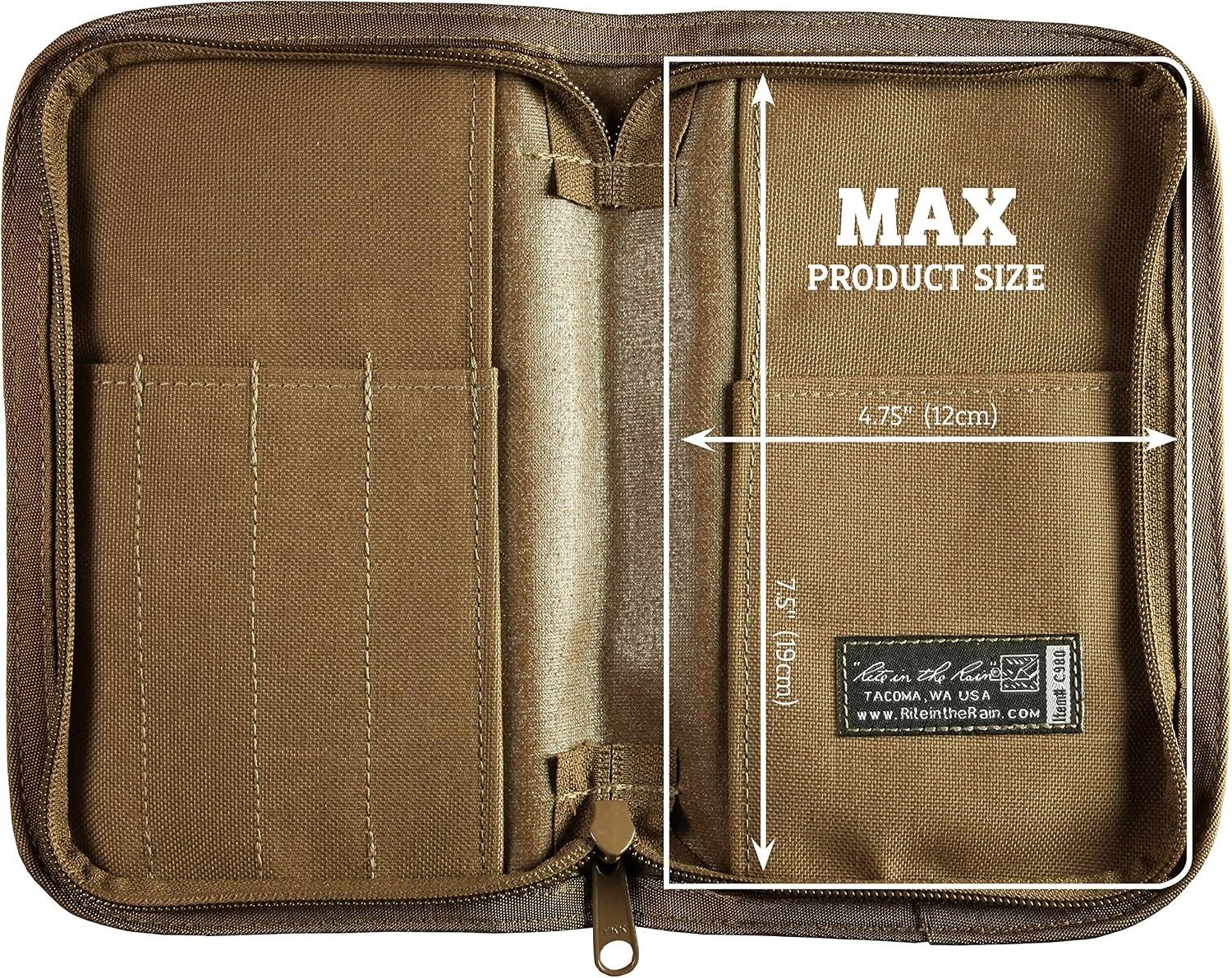 Weatherproof Tan Cordura Cover for 5.5″ x 8.5″ Notebooks