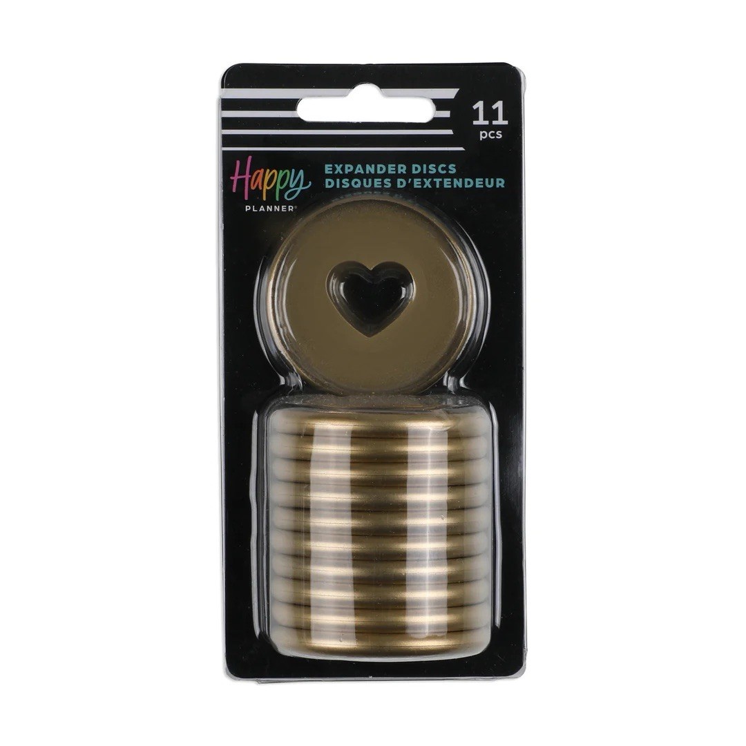 Happy Planner Expander Discs GOLD 11 Pcs Plastic