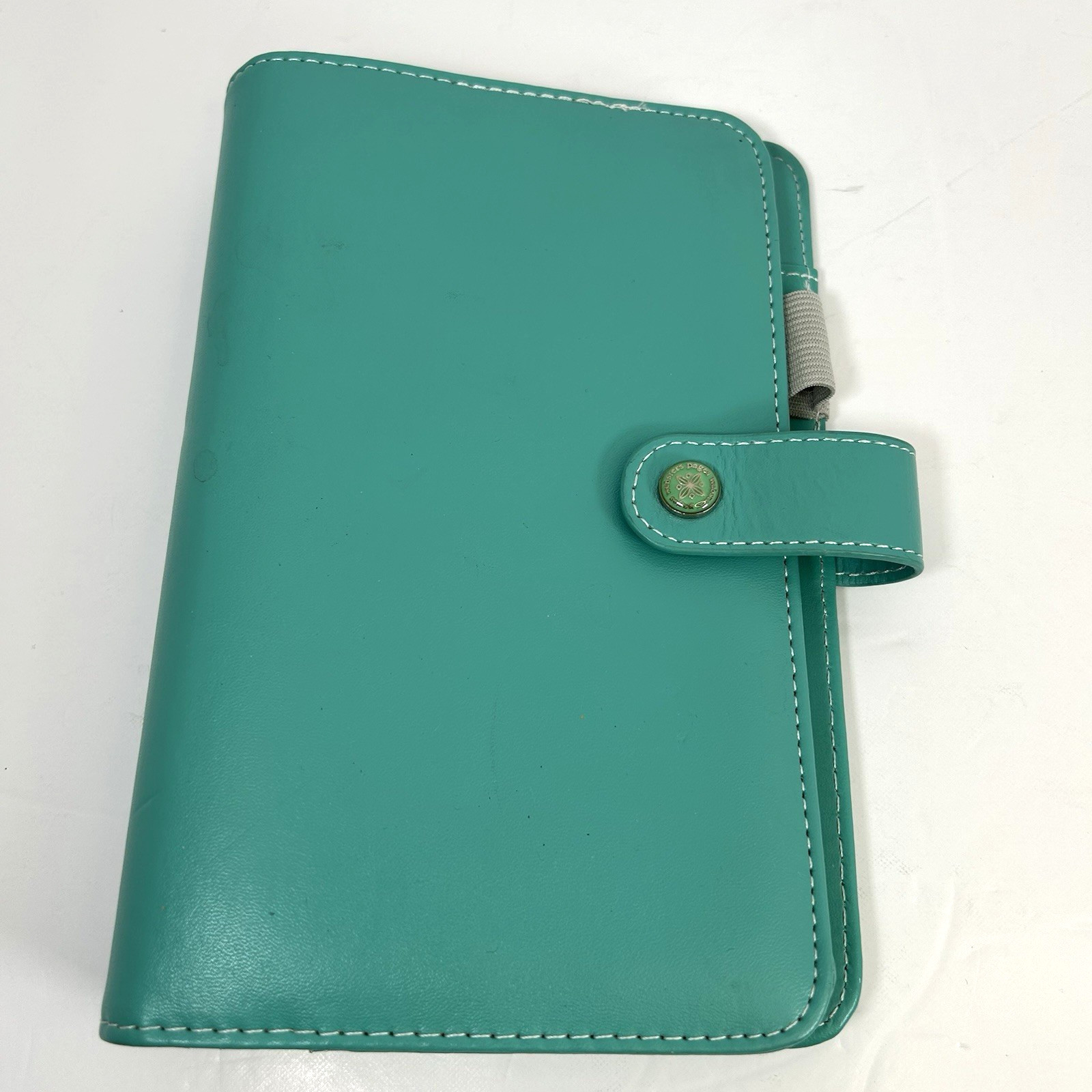 Websters Pages Personal Size Planner in Jade White Interior Gold Ring Cover Only