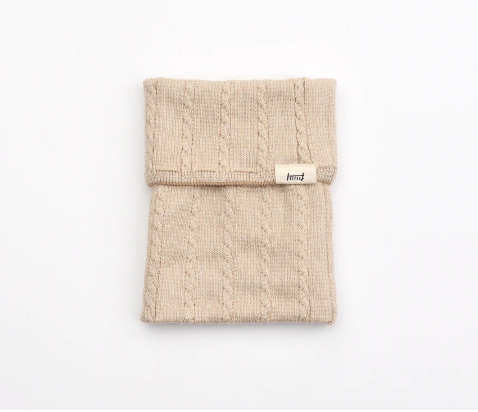 Midori Knitted Book Band with Pockets A6 to B6 in Beige A – 62346