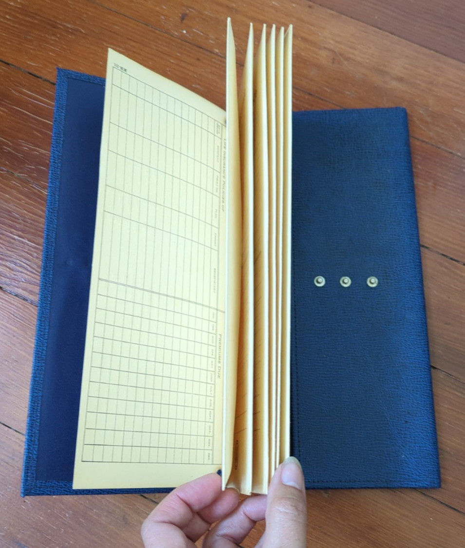 Vintage “Insurance Papers” document Wallet/Portfolio Folder