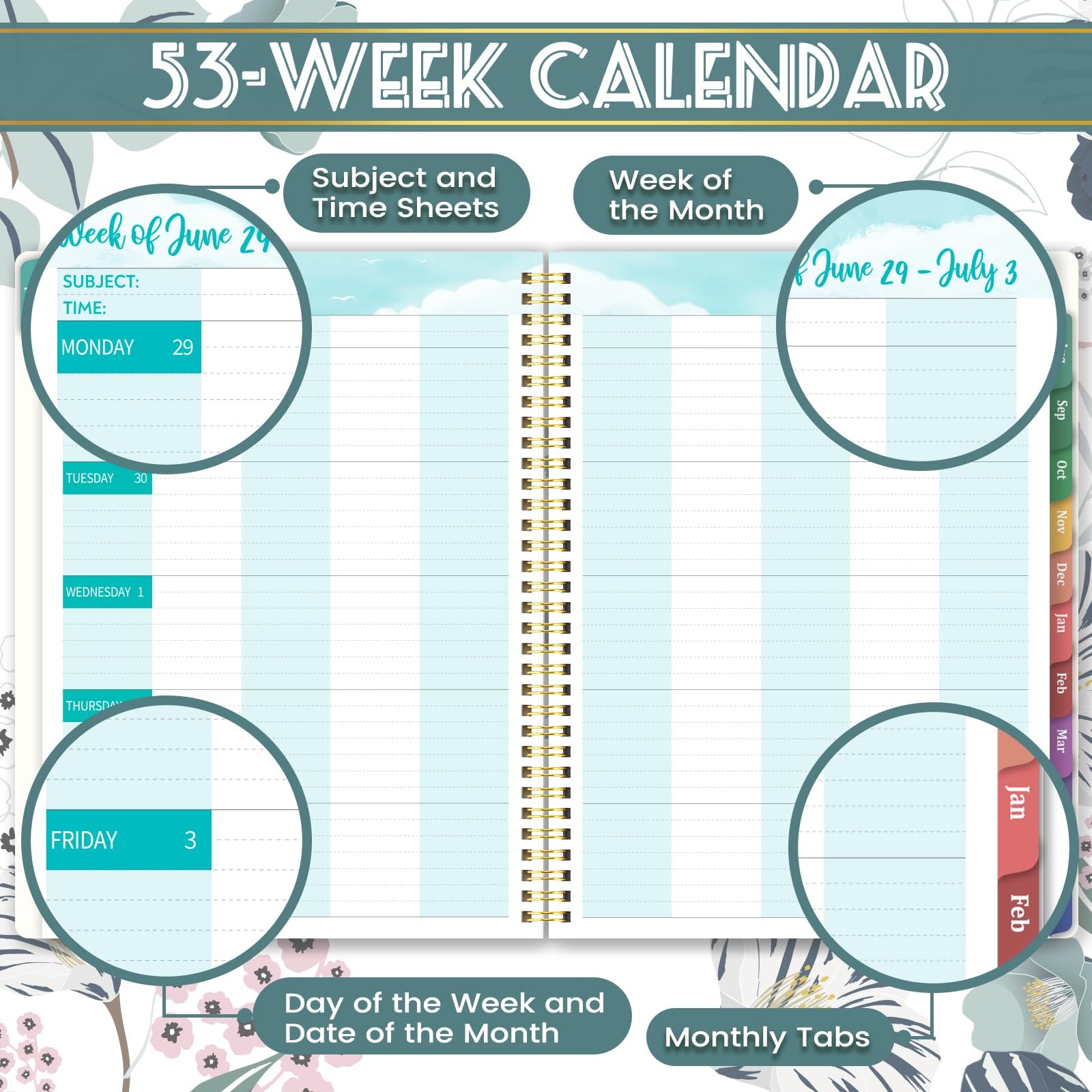 Teacher Planner 2026-2027 – 2026-2027 Weekly & Monthly Lesson Plan Book with Col