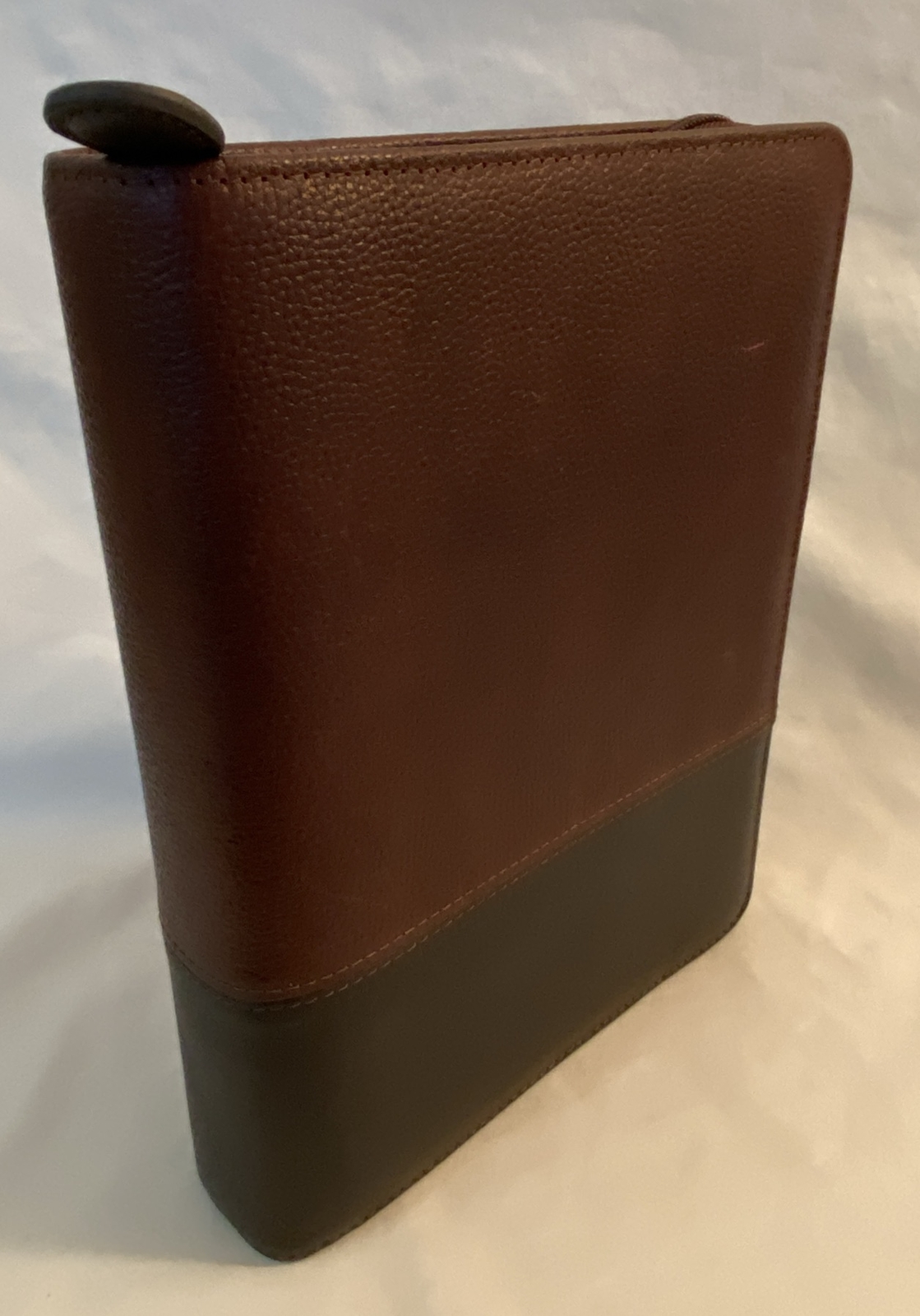 Franklin Covey LOGAN LEATHER OPEN BINDER 8.5”x 11” Chocolate Espresso NO BOX NEW