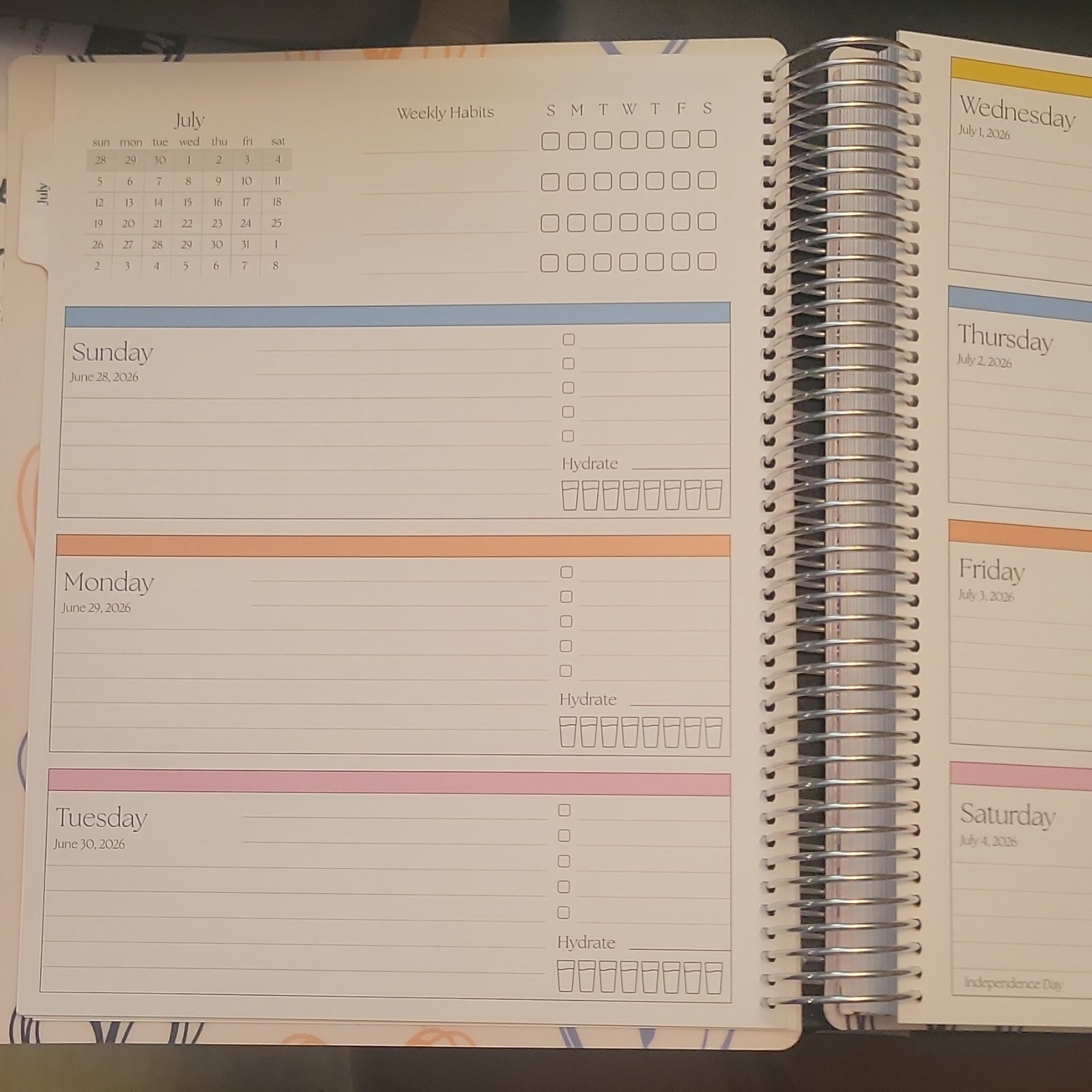 Colibri Paper Co 2026-2027 Calendar Weekly/Monthly Planner – The Works 8.5×11″