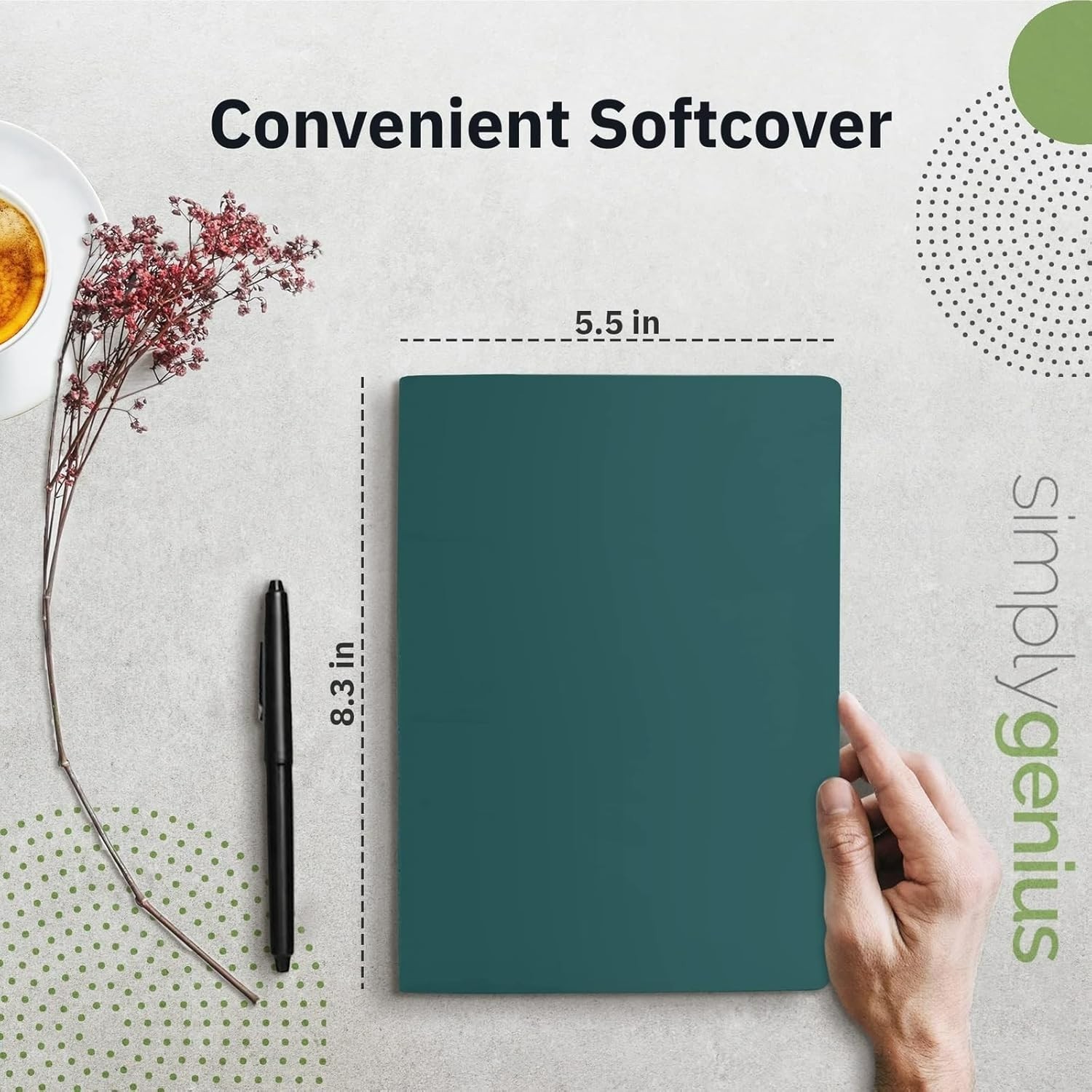 Simply Genius A5 Lined Notebooks – Softcover Journaling Notebooks – Smooth Cr…