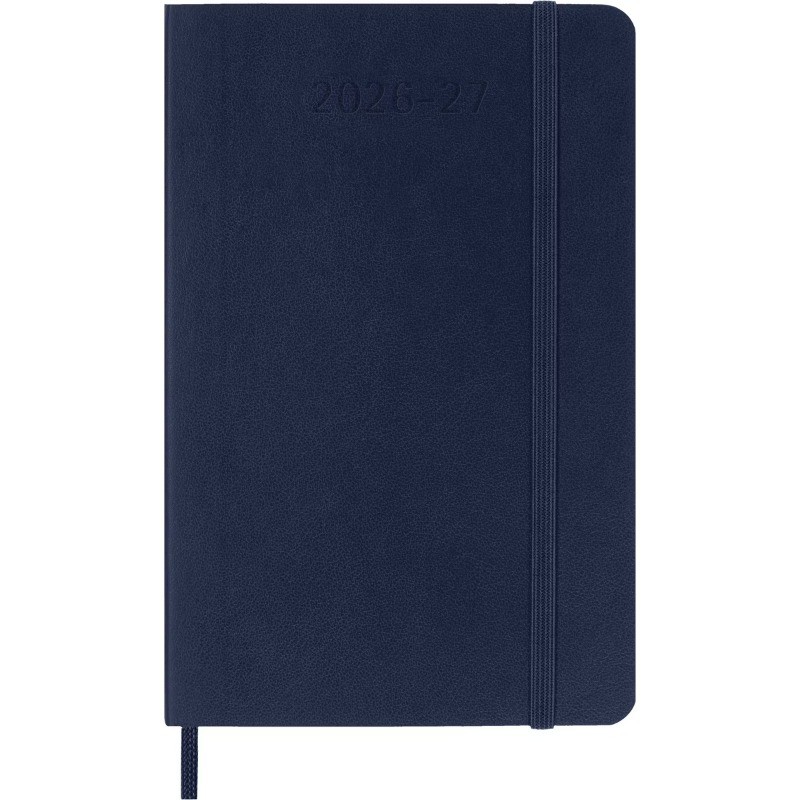 Moleskine 2026-27 Weekly Planner Large 5″x8.25″ Sea Blue Softcover 18MO