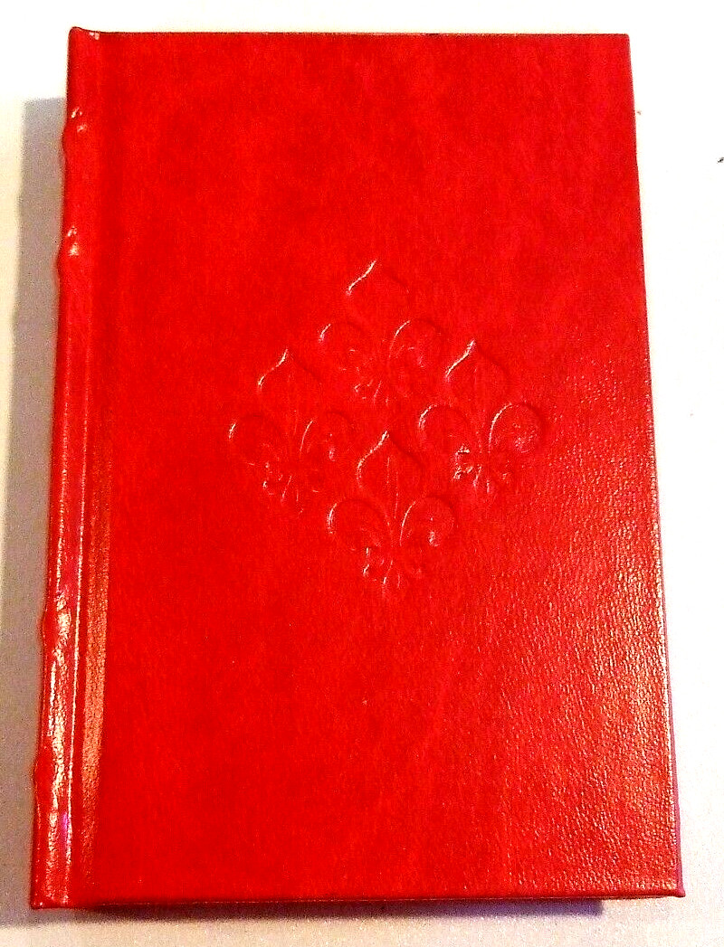 Red Embossed Fleur De Lis Lined Hardcover Journal by Penman Paper – NEW (#2)