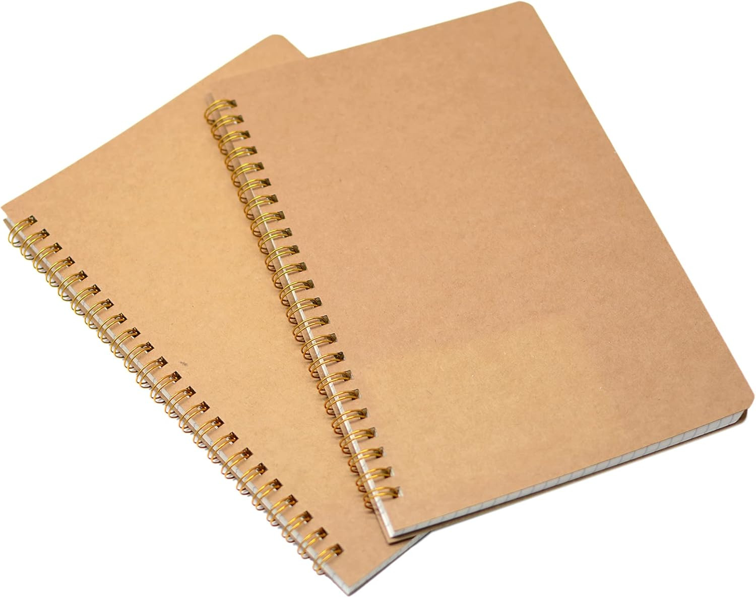 2Pcs Spiral Notebooks A5 6X8 Soft Cover Journals Planners 200 Pages Wirebound Me