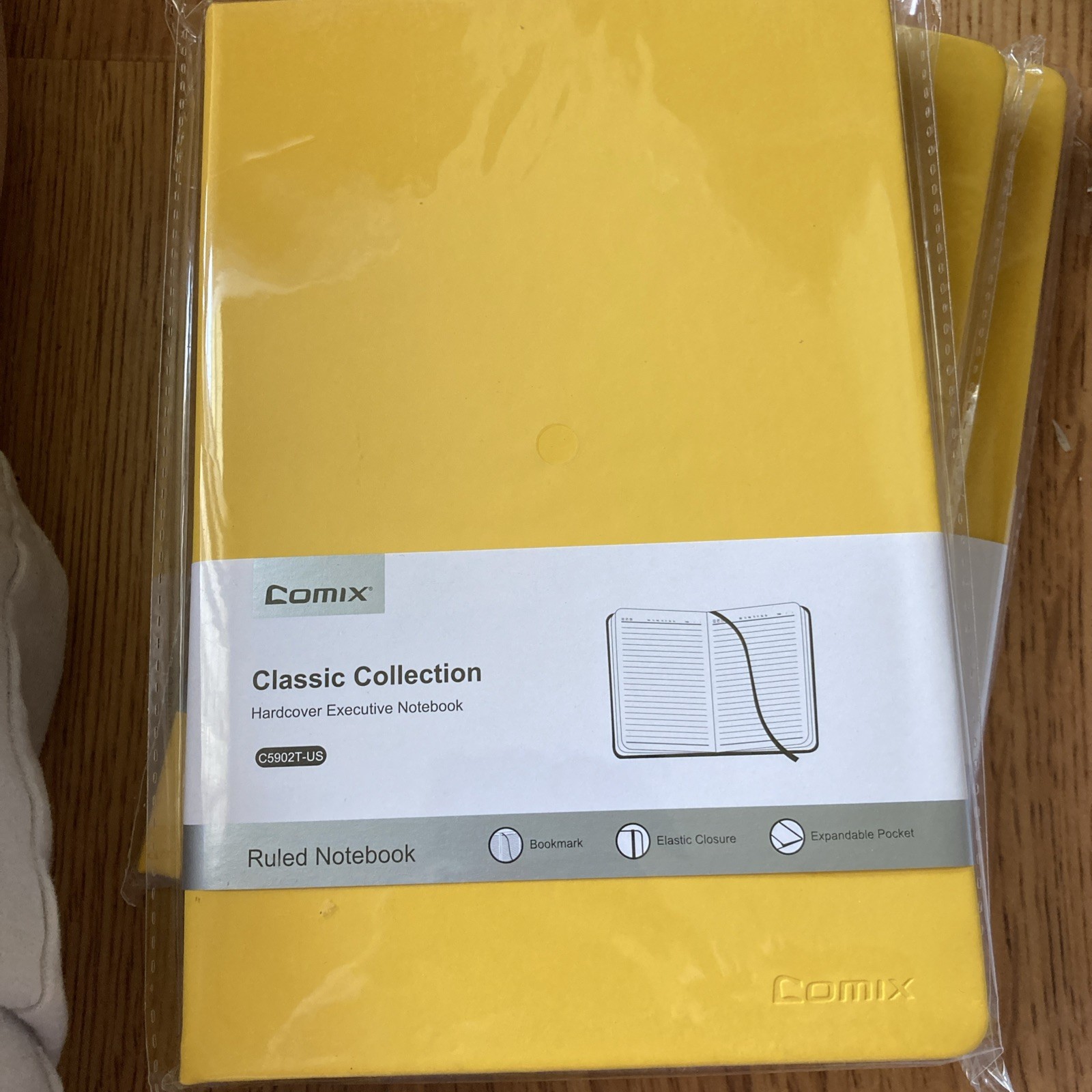 COMIX Classic Collection Ruled Golden Yellow Moleskin Hardcover Pocket Notebook