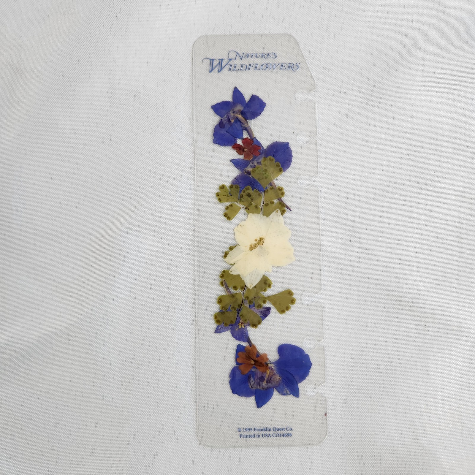 1995 Franklin Quest Nature’s Wildflowers Page Finder Book Mark Covey Compact