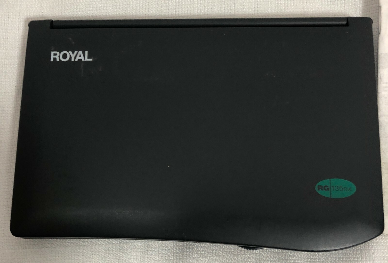 Royal RG 135EX RoyalGlo Display Personal Organizer Manual Batteries