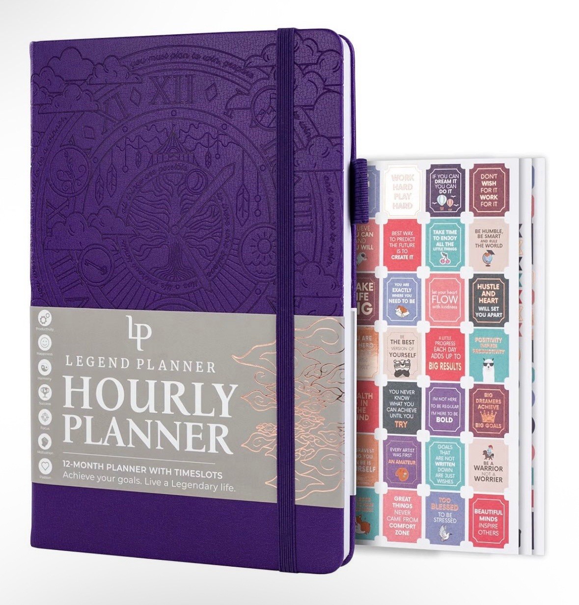 Legend Planner | Hourly Planner 2026 | A5 5.5×8.3 | Purple | SEALED