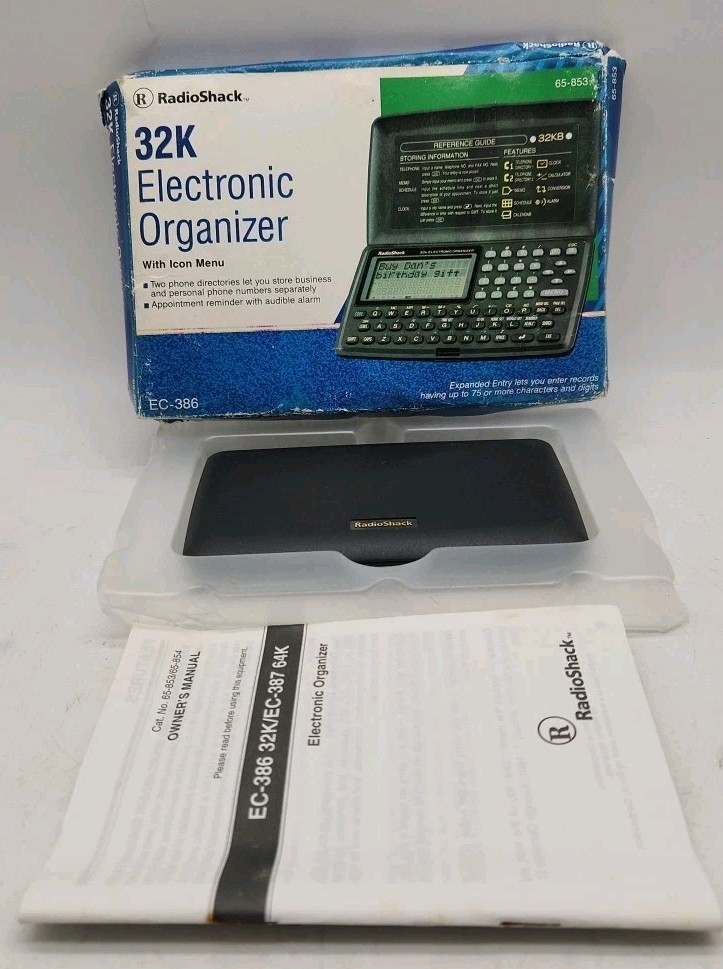 Vintage Radio Shack 32KB Electronic Organizer Databank EC-386… 312