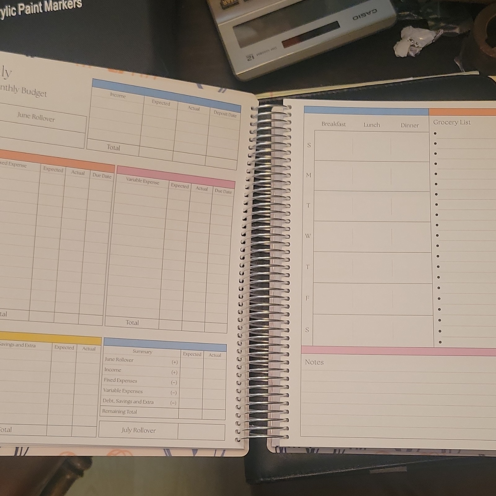 Colibri Paper Co 2026-2027 Calendar Weekly/Monthly Planner – The Works 8.5×11″