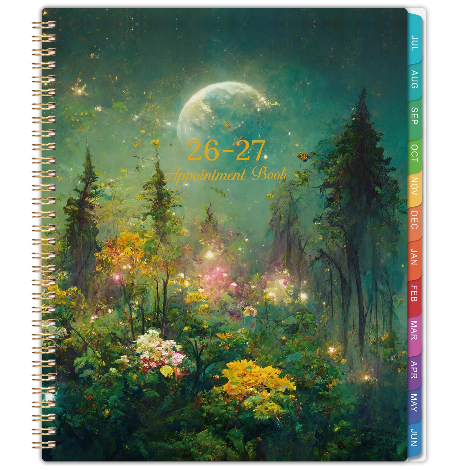 2026-2027 Appointment Book/Planner – Book 9″ x 11″, Green