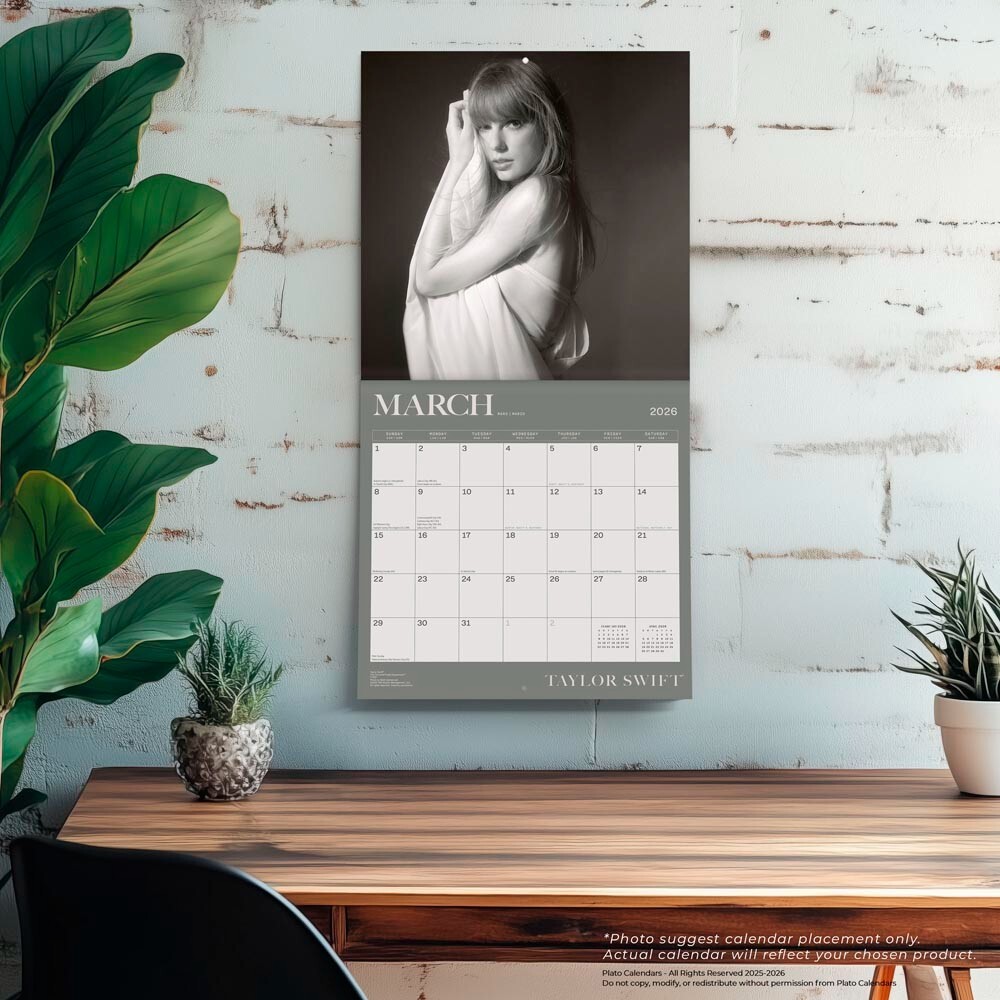 Taylor Swift | 2026 12×24″ 18 Months Square Wall Calendar | Jul ’25-Dec ’26