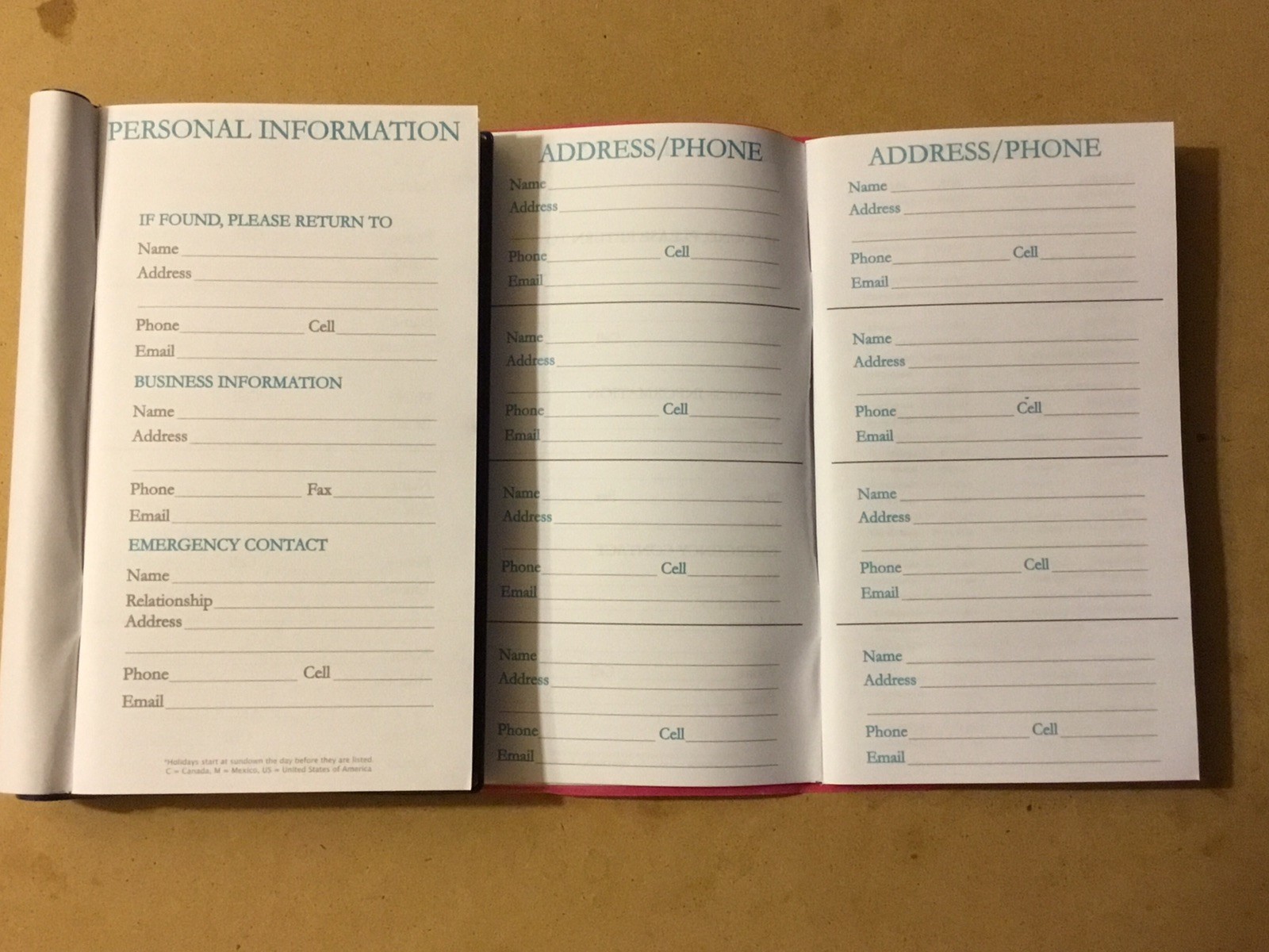 2019 Weekly Planner Calendar Organizer Agenda Pocket/Purse Size 6 3/4″ x 3 7/8″