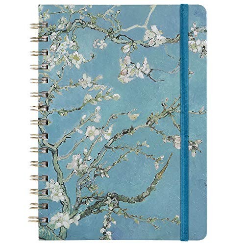 Hardcover Ruled Journal Notebook 6.3×8.35 Spiral College Ruled 134 Pages