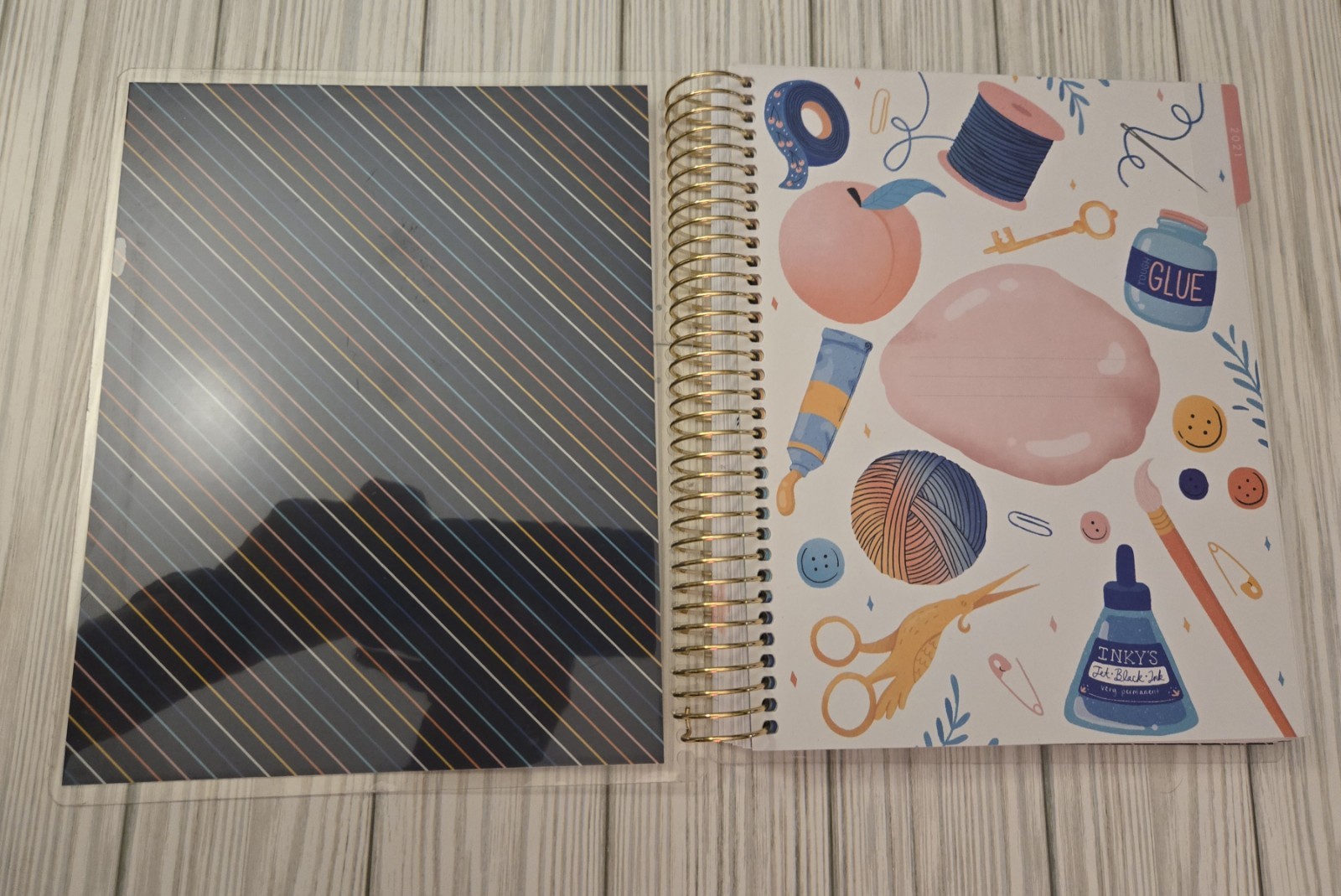 Rare Recollections 12-Month Dated Creativity Spiral Planner – Horizontal Layout