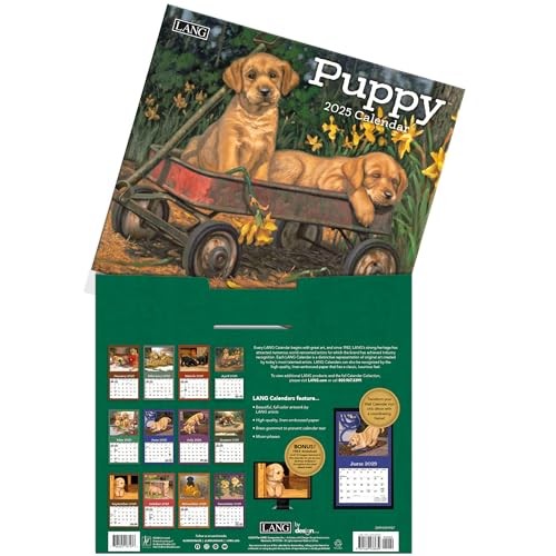LANG Puppy 2025 Wall Calendar (25991001937) Multi