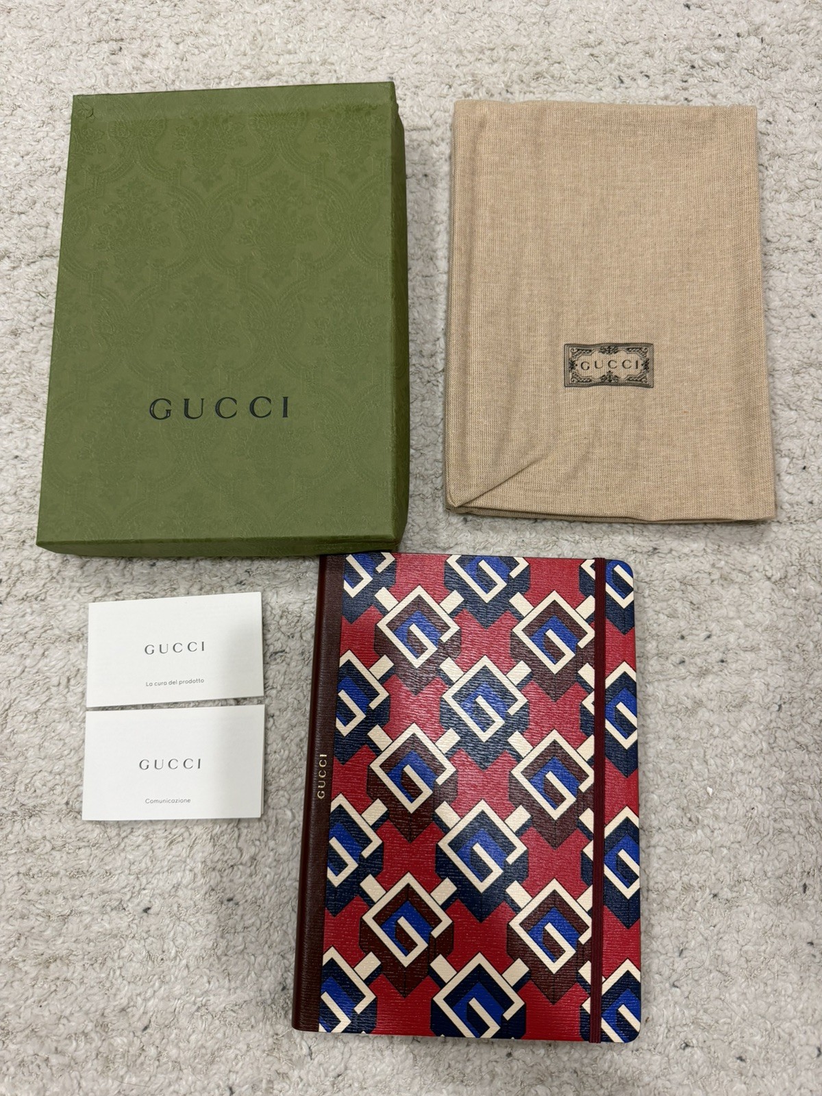 New Large Gucci Paper Notebook Journal with Dust bag Gift Box limited Edition