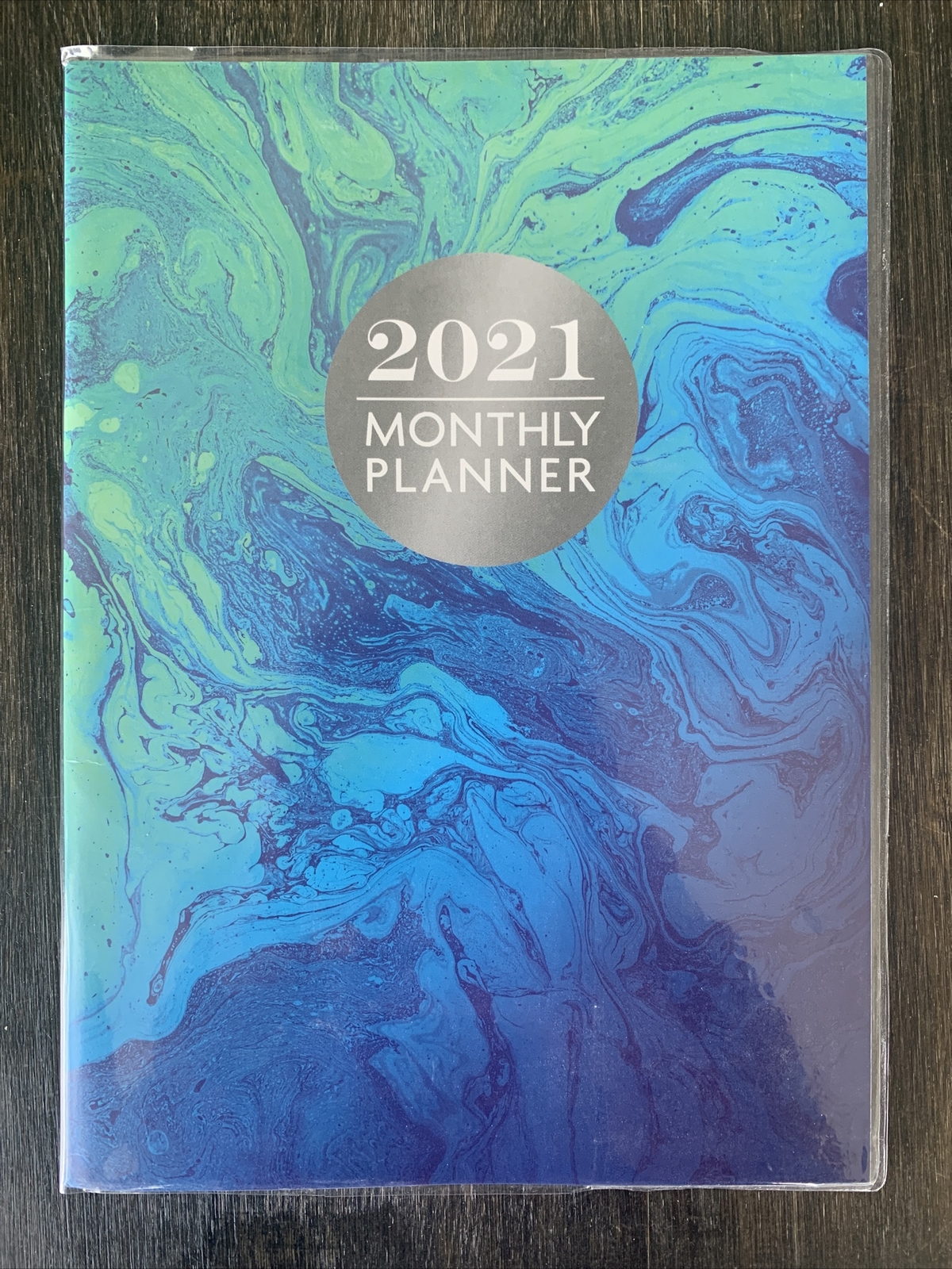 NEW 2021 Monthly Planner Jan – Dec Planner Directory Ocean Blue Colors 32 Pages