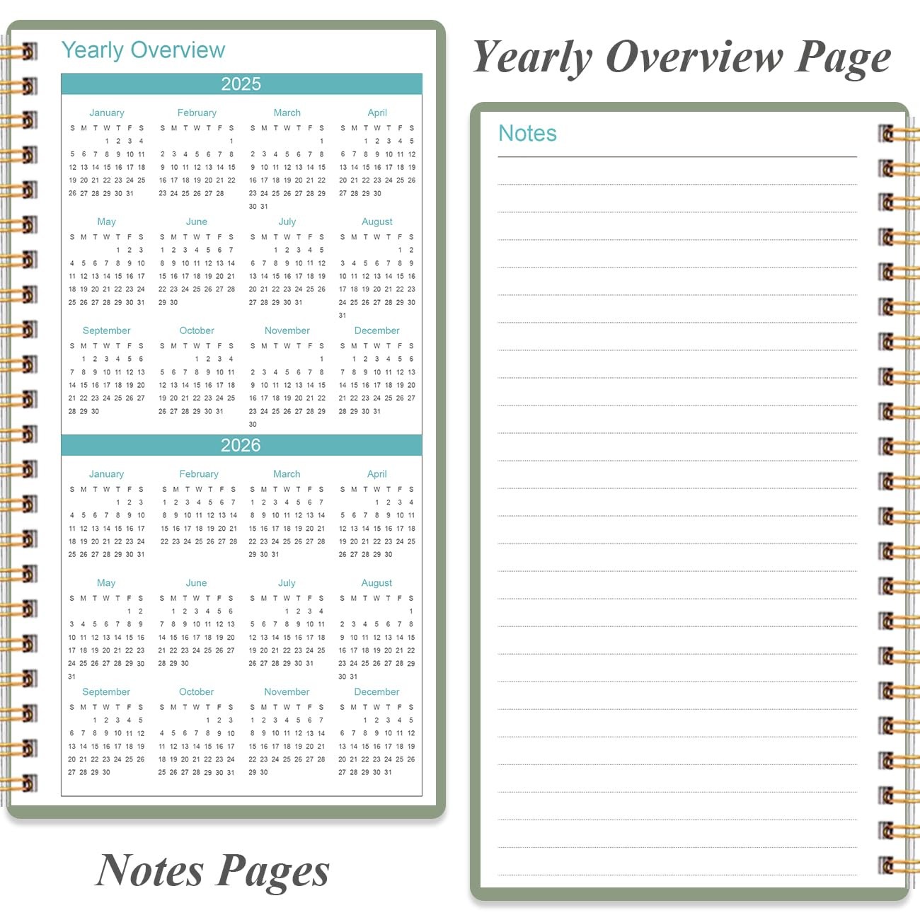 Budget Planner – A6 Expense Tracker, 3.75 x 6.75 inches, Green
