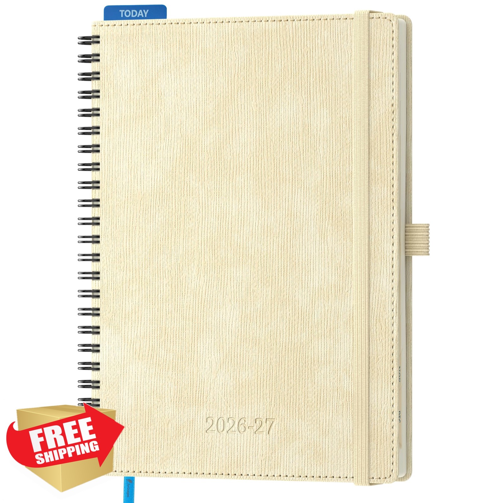 IN-LUXPRO Beige 2026-2027 Planner 6.5″x8.5″