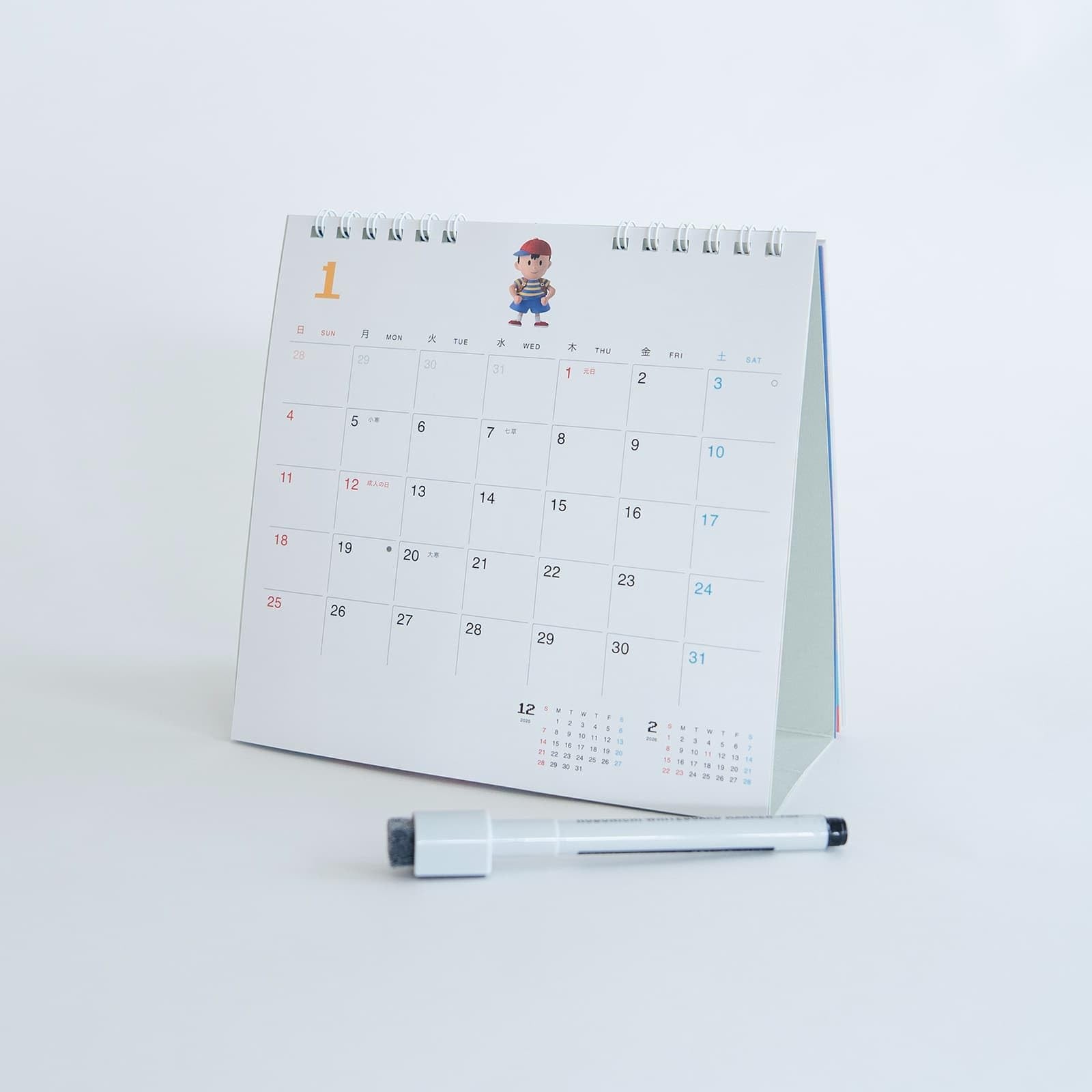 Hobonichi Whiteboard Calendar 2026 Desk