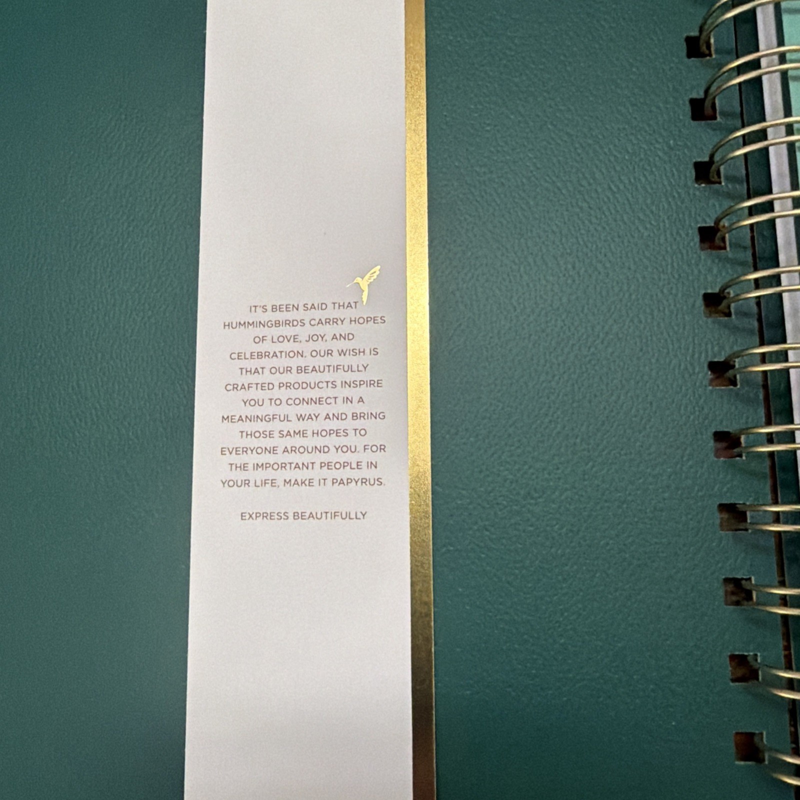 Papyrus Express Beautifully 9” X 11” Notebook. 228 Lined Pages W/Dividers. New.