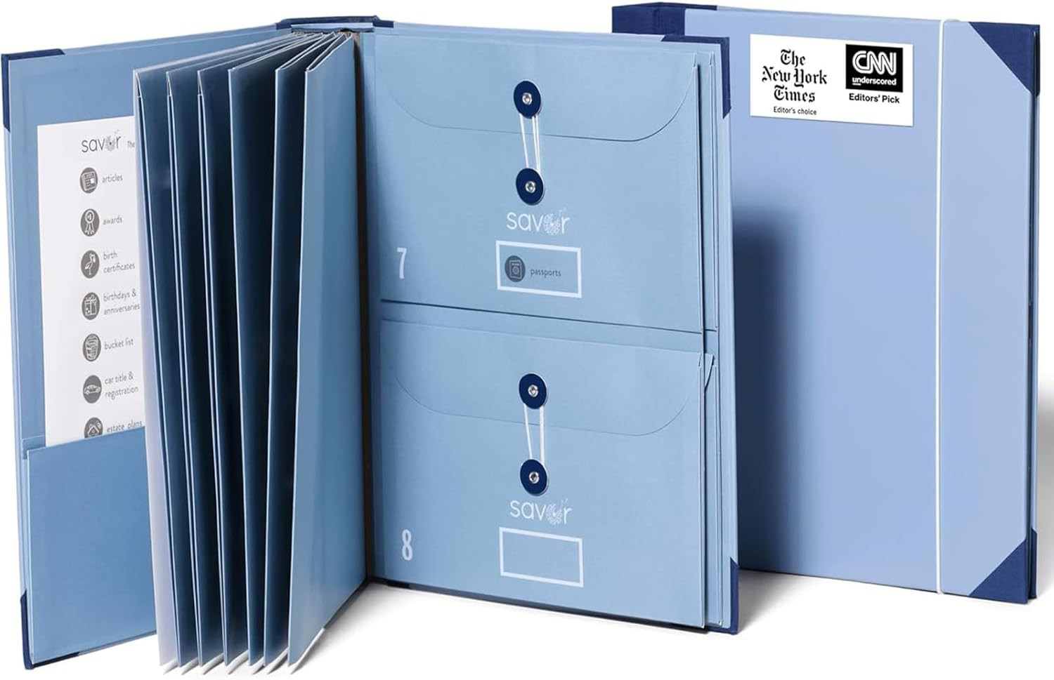 The Folio® Important Document Organizer by | Binder with Guided Labels, Acid-Fr