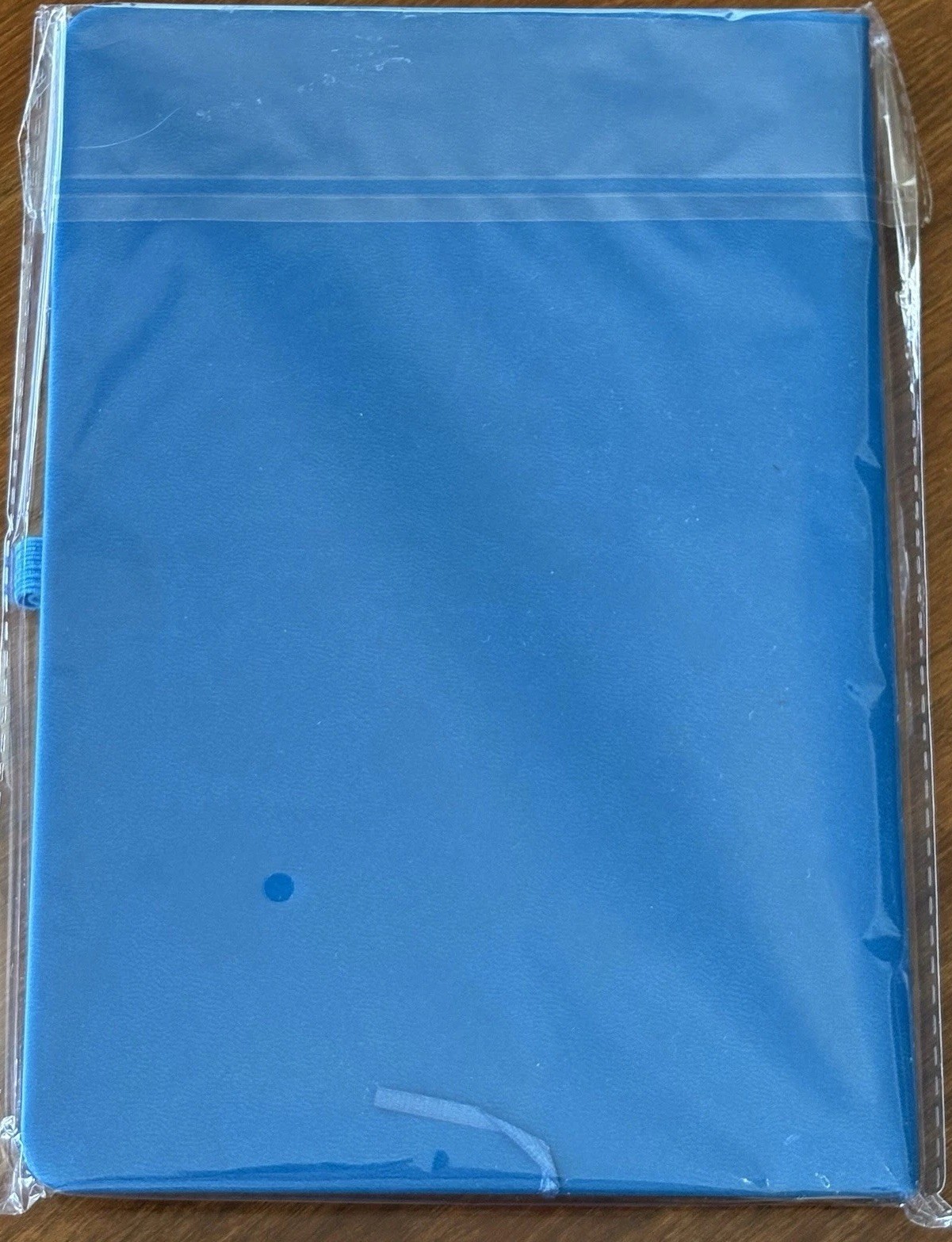 50 Page Wide Rule Lined Blue Notebook with Pen Loop and Page Marker