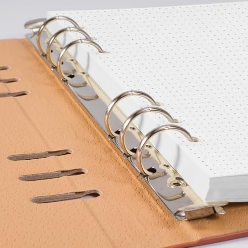 A5 Dotted Paper Refills 6 Hole Punched 100 Sheets 200 Pages Dot Grid Paper for