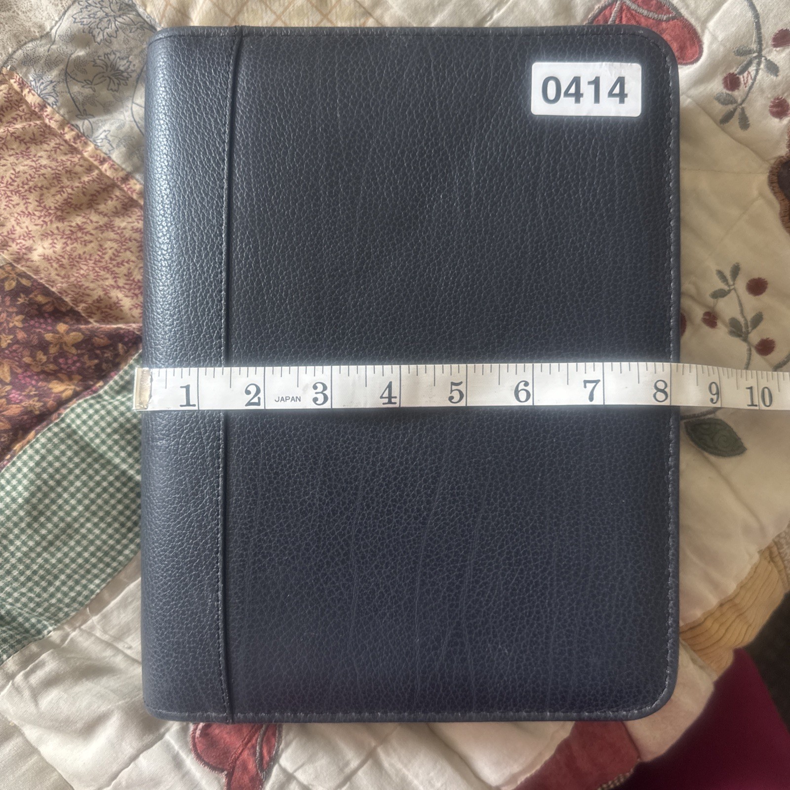Vtg Franklin Covey Planner 7 Ring Top Grain Verona Leather Blue 1996-97 Bundle