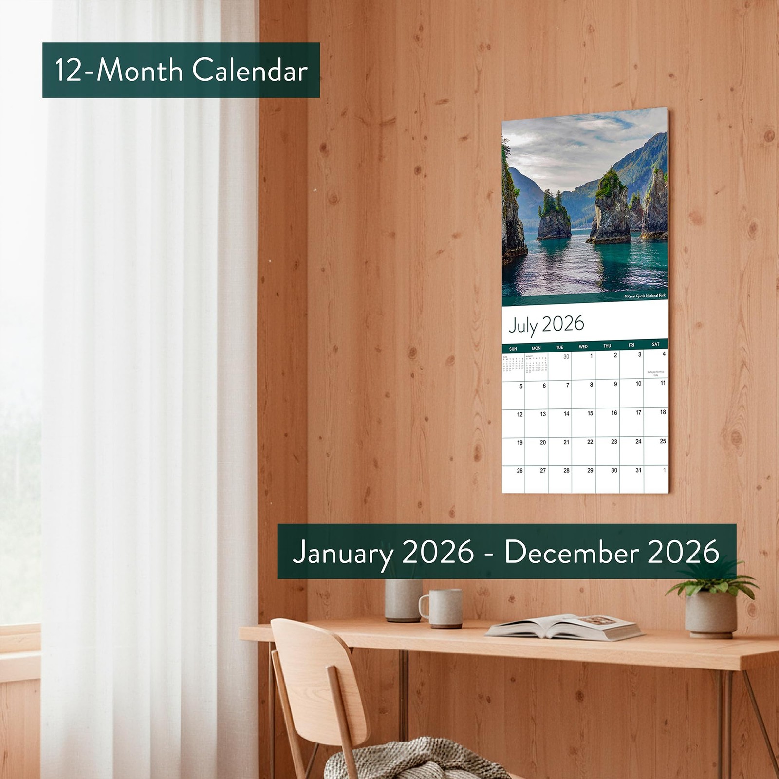 2026 National Parks Wall Calendar | Beautiful Outdoor Nature 2026