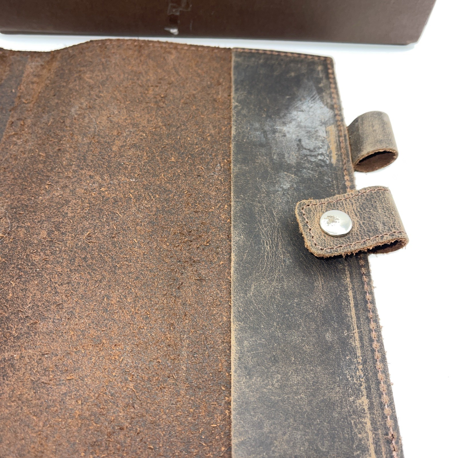 Moonster Leather Bound Notebook Cover Or Bible Cover Religious 6.5 X 8.5”