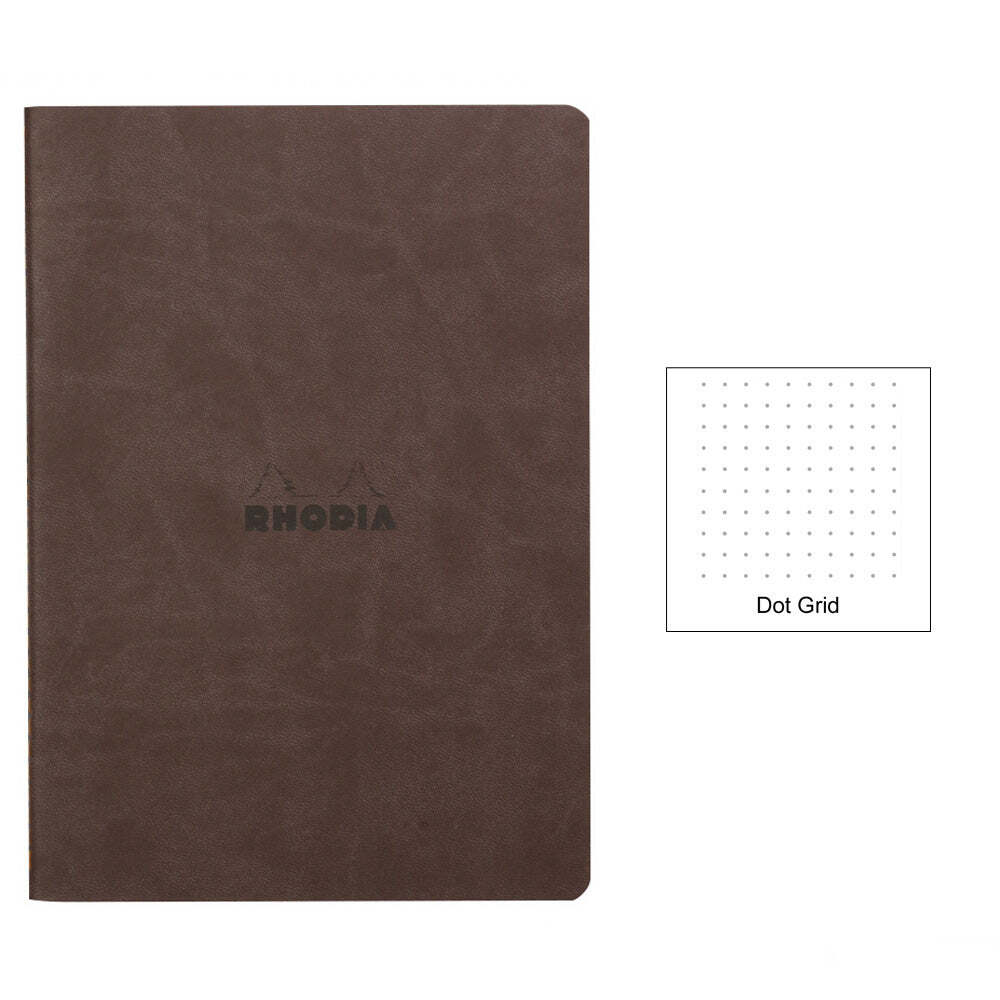 Rhodia Rhodiarama Softcover Notebook A5 – 5.8″ x 8.3″ (148 x 210mm) Dot Grid, Ch