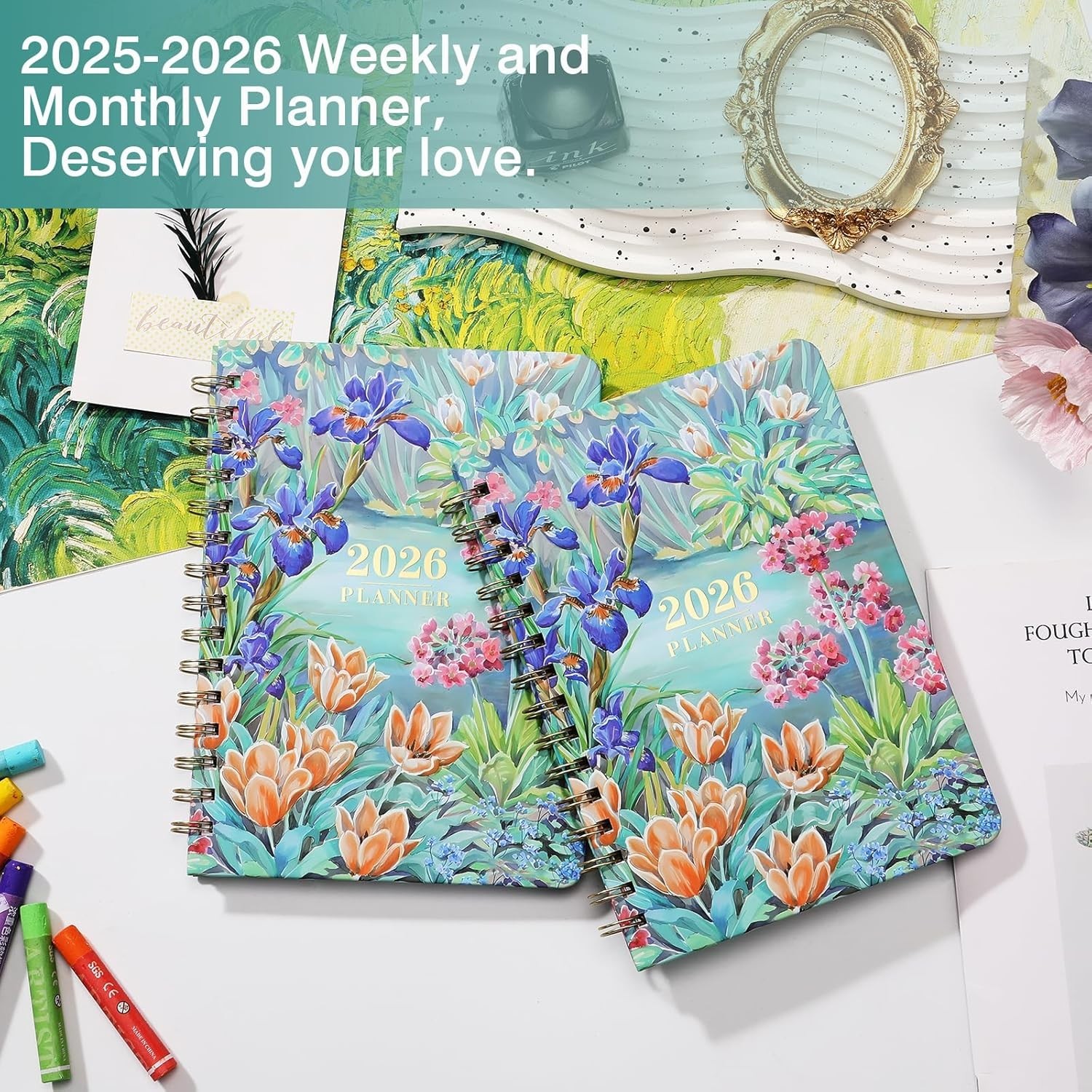 2026 Planner, Weekly and Monthly Calendar Planner, January 2026 – December 2026,