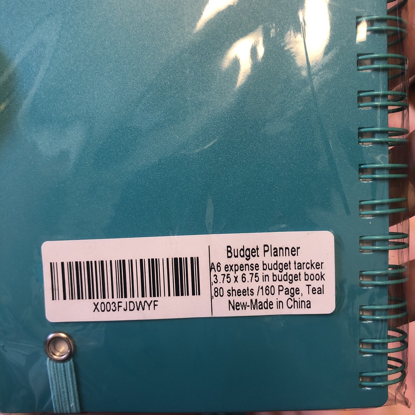 8 – Budget Planner Teal, A6 Expense Budget Tracker 3.75 X 6.75 Inch Budget Book