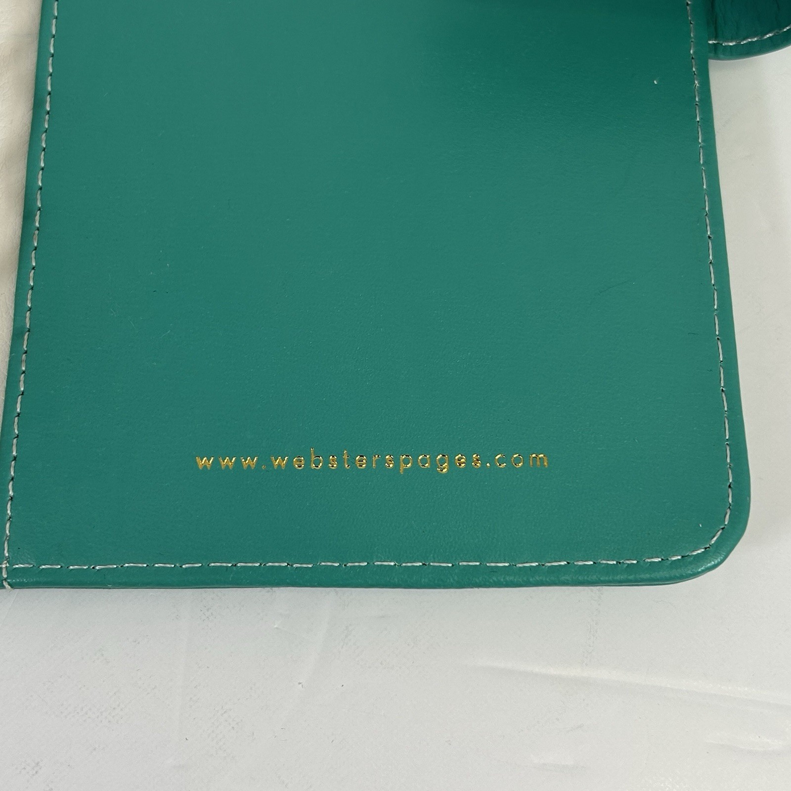 Websters Pages Personal Size Planner in Jade White Interior Gold Ring Cover Only