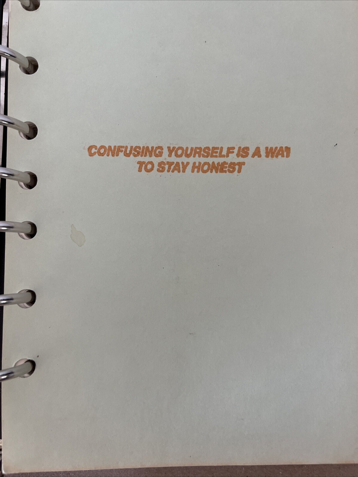 Day-Timer Planner Binder Brown Leather 7 Rings Loose Leaf USA Made 1996 Vintage