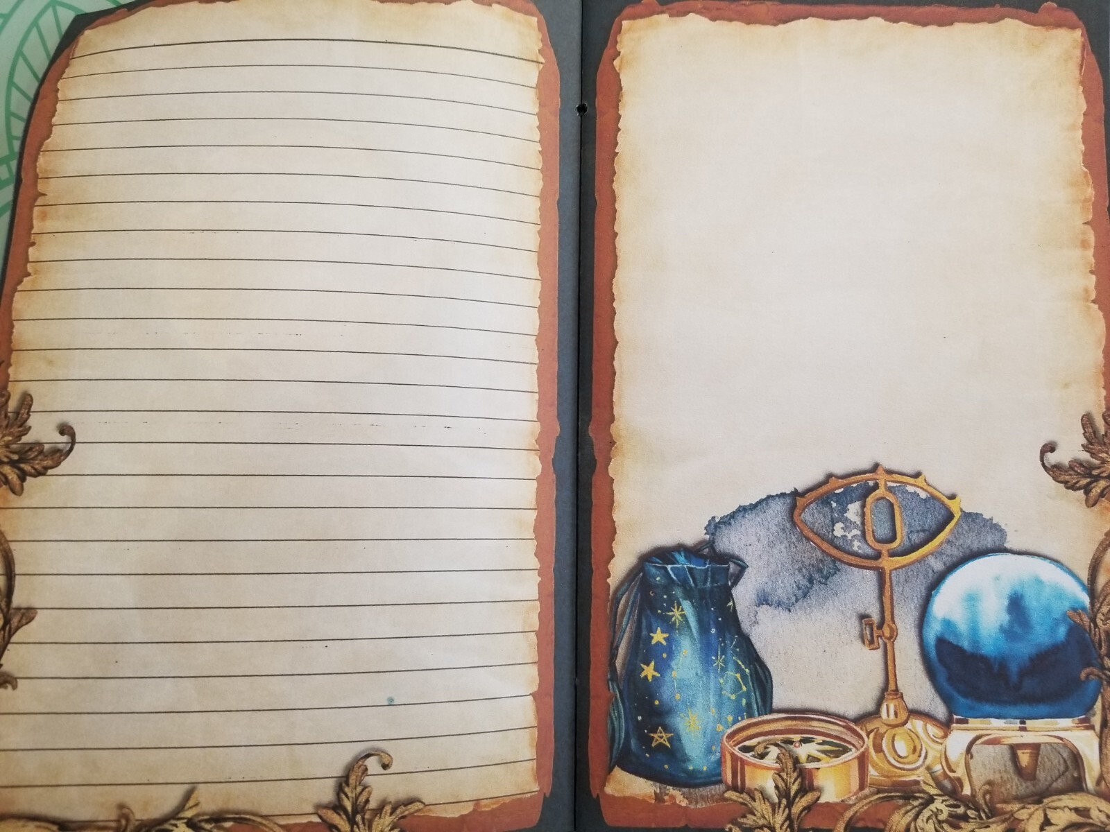 Junk Journal Booklet “MAGICAL NIGHT” Woodland HANDMADE Cards, Pockets + More!