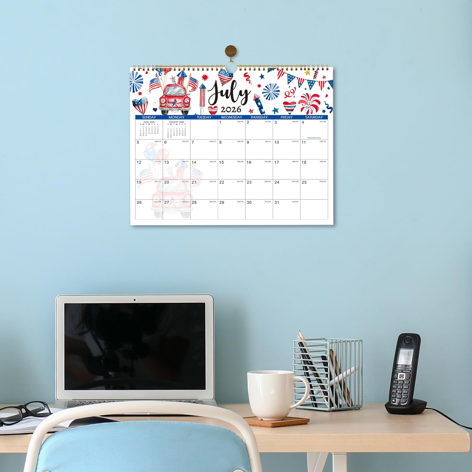 Calendar 2026-2027 – Wall 2026-2027, July 2026 – 14.8” X 11.6”