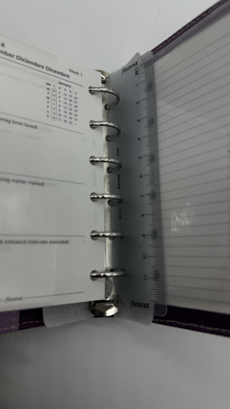 Filofax Cover Story FLAMINGO Pocket Size Planner Organizer- Retired- Unused