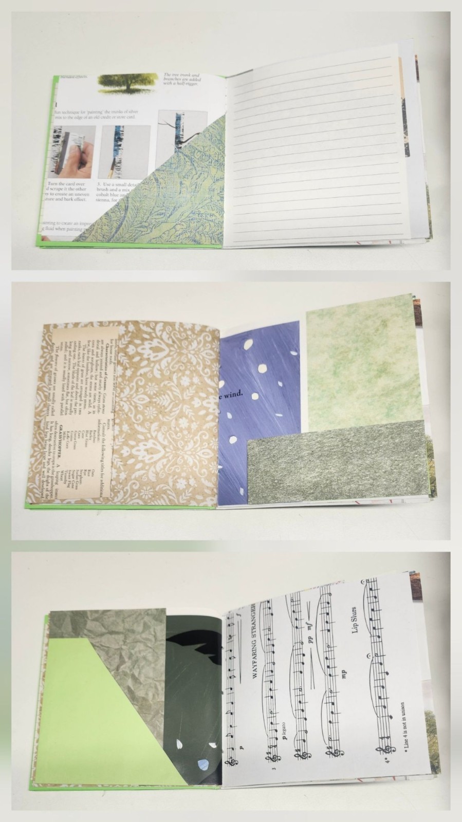 Handmade Junk Journal Green Theme 60 pages