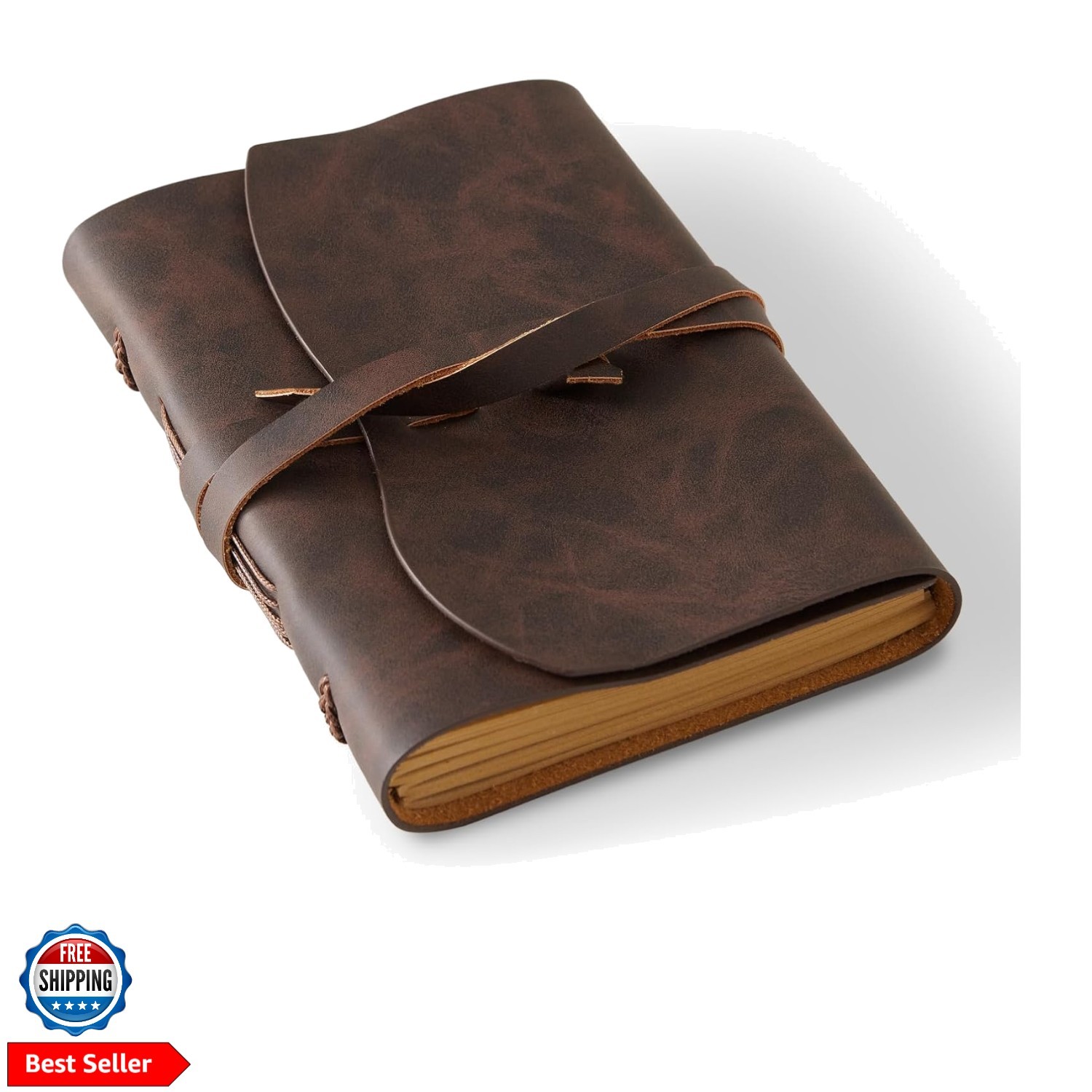 Leather Journal Notepad, Small Notebook 4.8×6.5 Inches, Mini Journal, Retro …