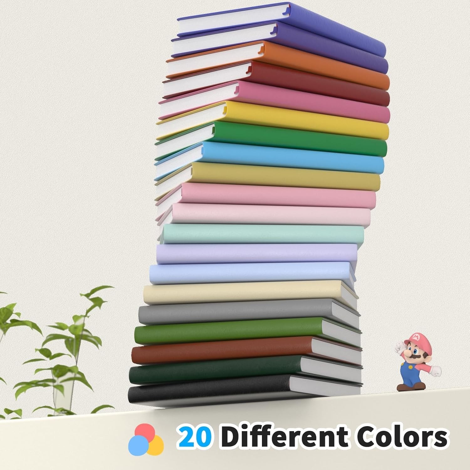 Lined Journal Notebook, 4 Pack, 180 Pages, A5 Journals for Writing, 100 GSM T…