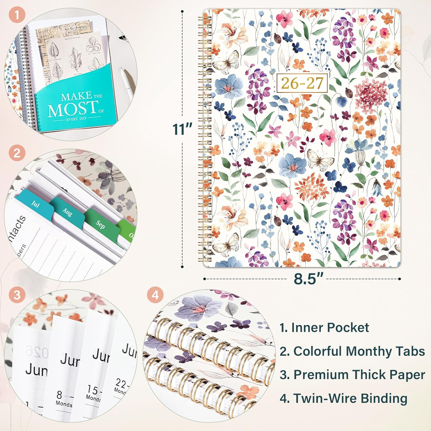 Planner 2026-2027 – Academic Planner 2026-2027, July 2026 – June 2027, 11” X 8.5