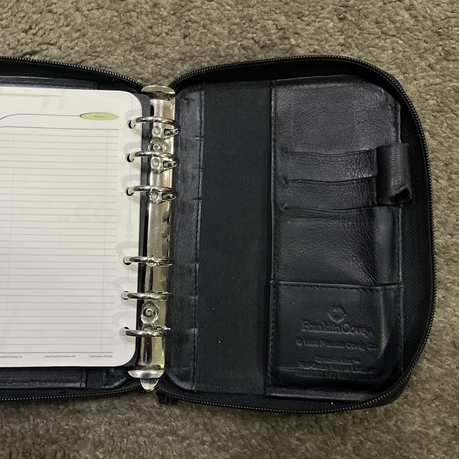 Franklin Covey 1996 SpaceMaker Full Grain Nappa Leather Made In USA