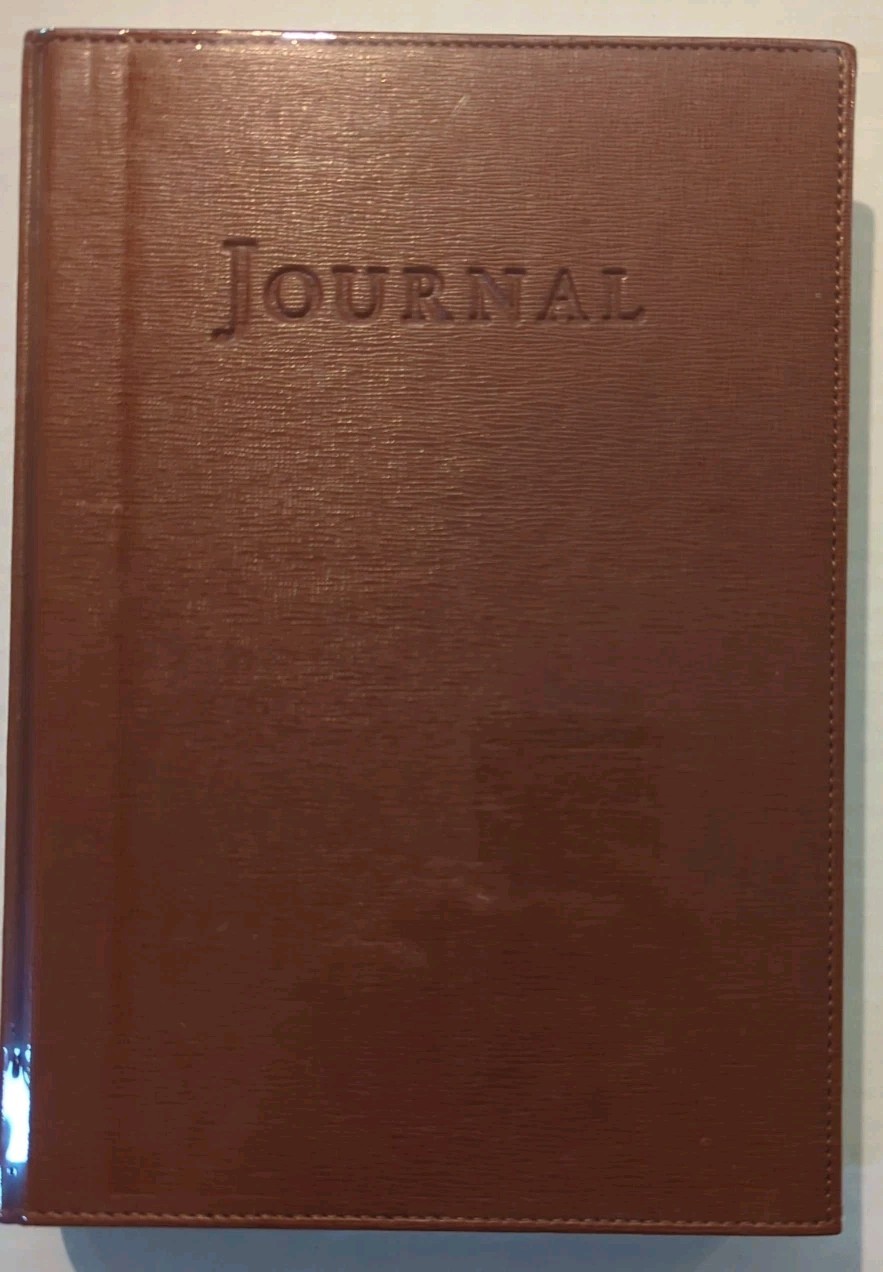 Handmade Genuine Brown Leather Journal (Made In Florence, Italy) SEALED free shp